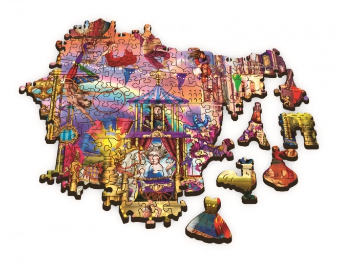 Puzzle din lemn Trefl din colecția Wood Craft Origin, 501 piese