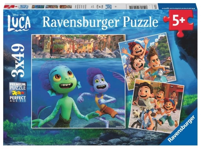 Puzzle 3x49 piese Disney Pixar: Luca