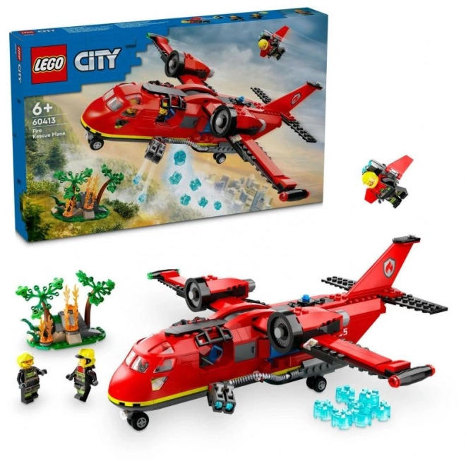 Avion de salvare pompieri LEGO City