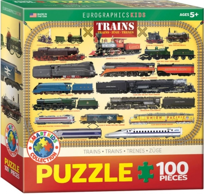 Puzzle Trenuri EUROGRAPHICS 100 piese