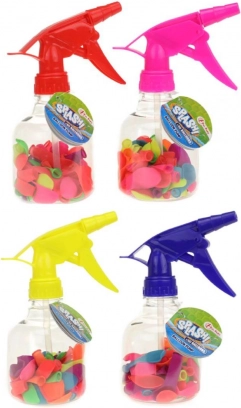 Pompiță manuală pentru baloane cu apă cu baloane (17 cm, mix de culori)