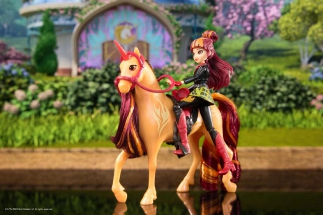 Set figurine academie unicorni Valentina și Cinder