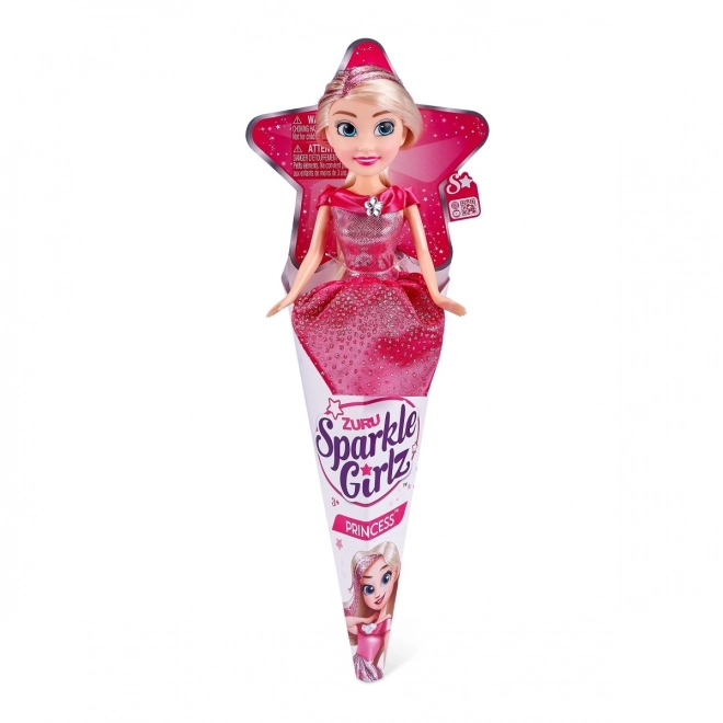 Păpușă prințesă Sparkle Girlz în con 10.5 inch