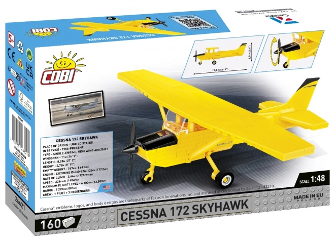 Cessna 172 Skyhawk din cărămizi, galben