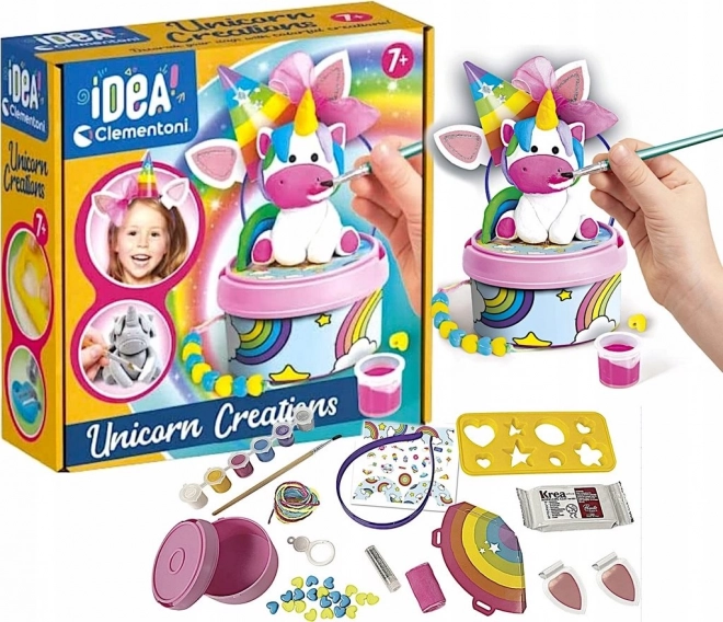 Clementoni: set creație surpriză - unicorn curcubeu