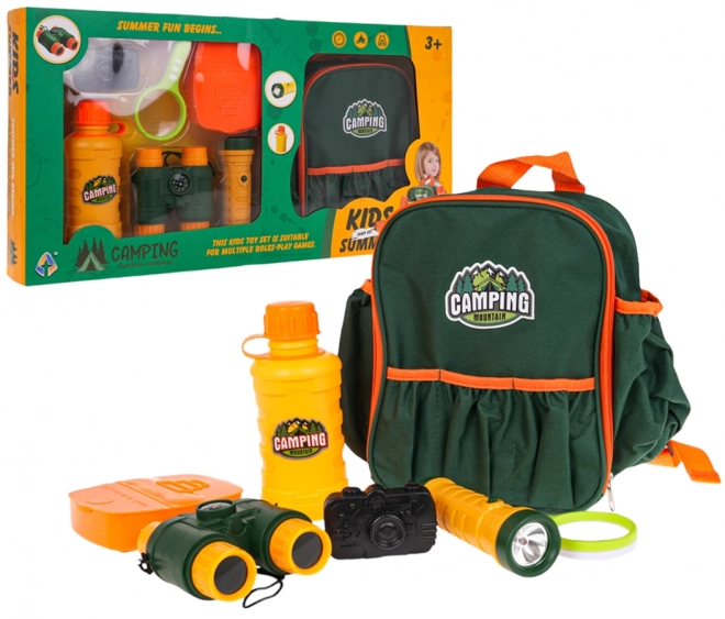 Set explorator mic cu rucsac și accesorii