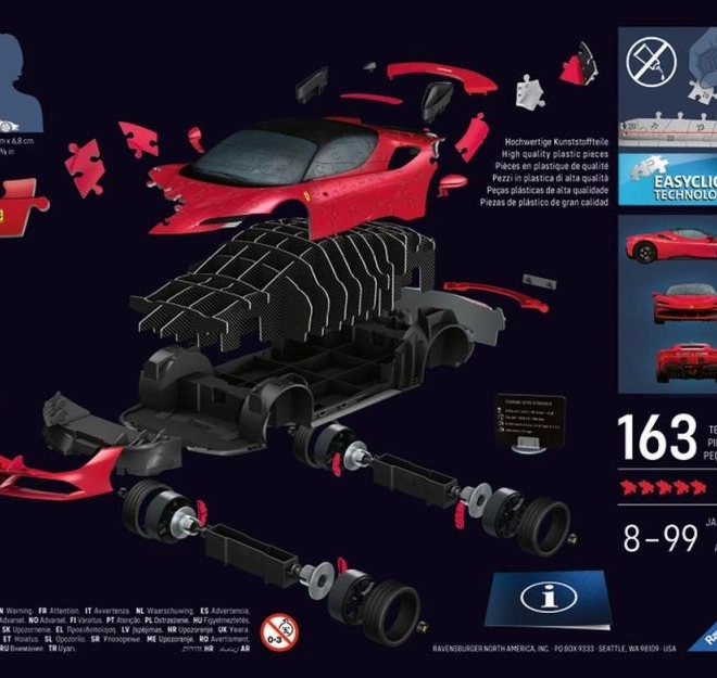 Puzzle model Ferrari SF90 Stradale
