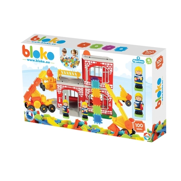 Set de construcție Pin Bricks Pompieri