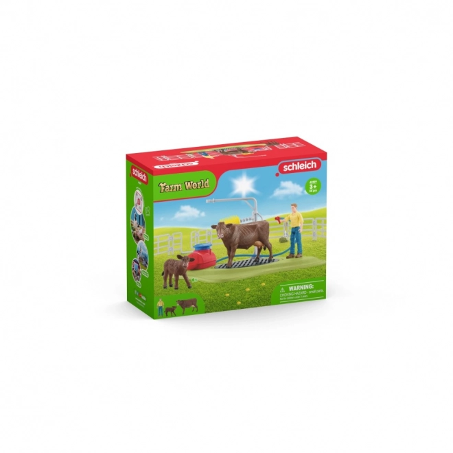 Set ferma Myjnia vacilor fericite Farm World