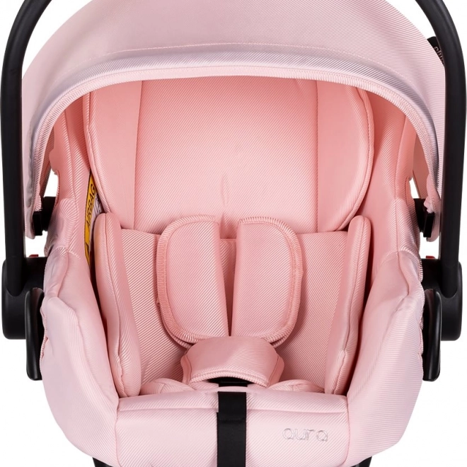 Scaun auto pentru copii Chipolino Aura i-Size bezea roz