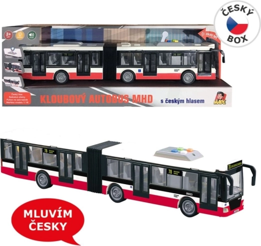 Autobuz cu volant 44 cm, vorbește cehește și anunță stațiile