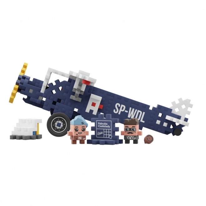 Set de construcție mini Waffle avionul RWD-13 Wedel