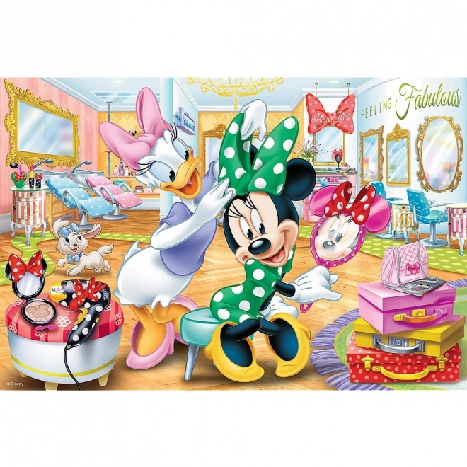 Puzzle Trefl Minnie Mouse și Daisy 100 piese