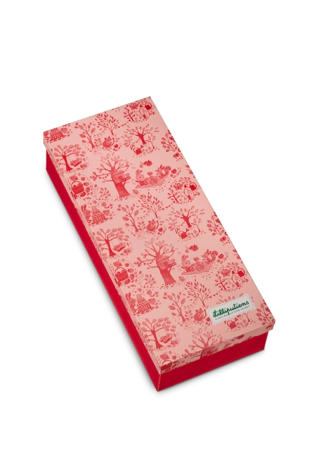 Cutie cadou decorativă cu motiv de pădure