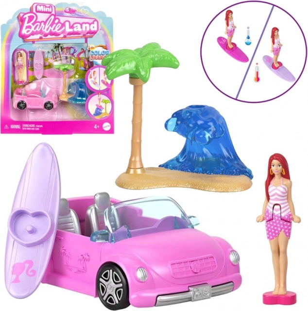 Barbie Mini BarbieLand Decapotabil de Plajă