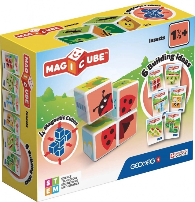 Cărămizi magnetice Magicube Geomag Insecte