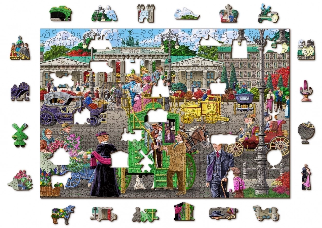 Puzzle 3D lemn Piața Paris din Berlin