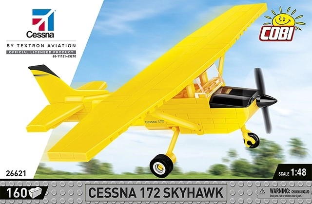 Cessna 172 Skyhawk din cărămizi, galben