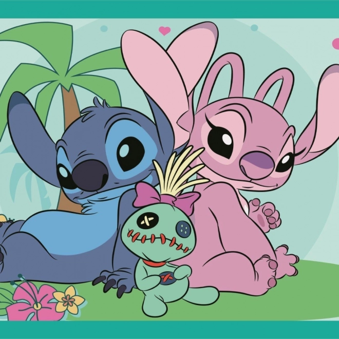 Puzzle Stitch 4v1 de la Clementoni pentru copii