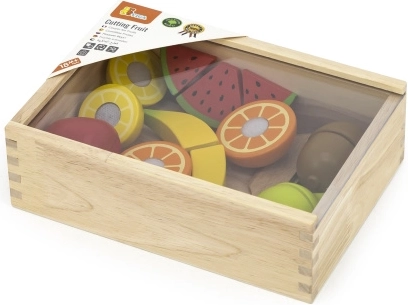 Cutie practică din lemn cu capac transparent