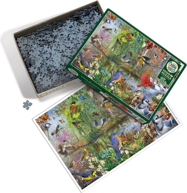Puzzle păsări în anotimpuri 1000 de piese