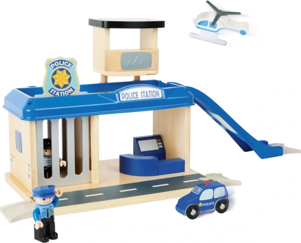 Stație de poliție din lemn Small Foot cu accesorii