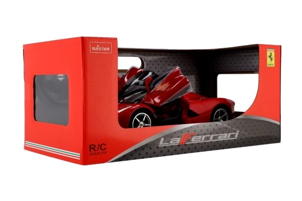 Mașină cu telecomandă FERRARI LAFERRARI 1:14 cu uși funcționale, 2,4 GHz, RASTAR, roșie