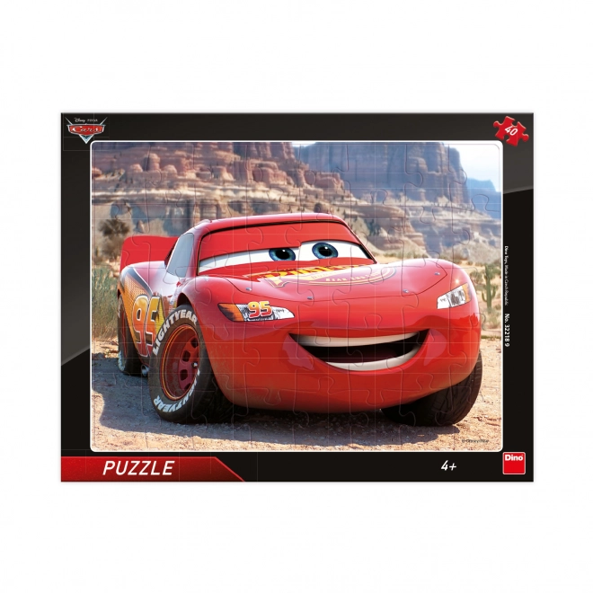 Puzzle DINO Cars: Fulger McQueen 40 de piese