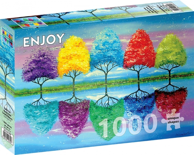 Puzzle Storm cu istorie colorată 1000 piese