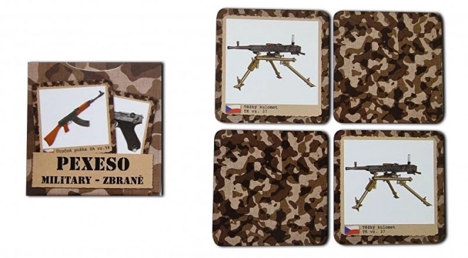 Joc de memorie retro Pexeso cu arme militare