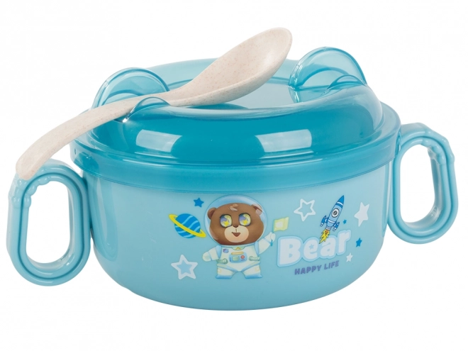 Set de vase pentru hrana copiilor cu mâner