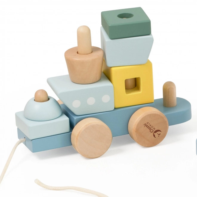 Montessori trenuleț ocean din lemn