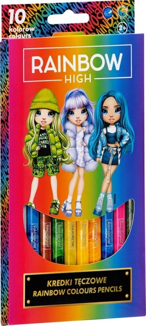 Pasteluri colorate Jumbo Astra pentru copii Rainbow High