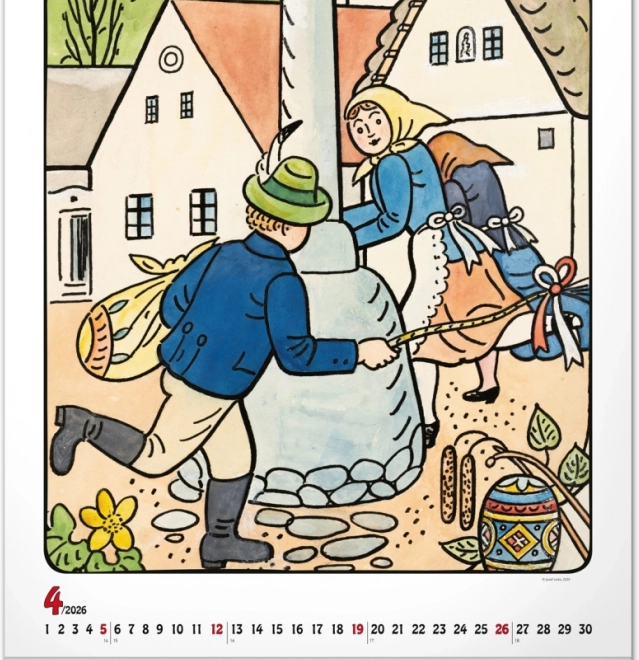 calendar de perete Josef Lada 2026