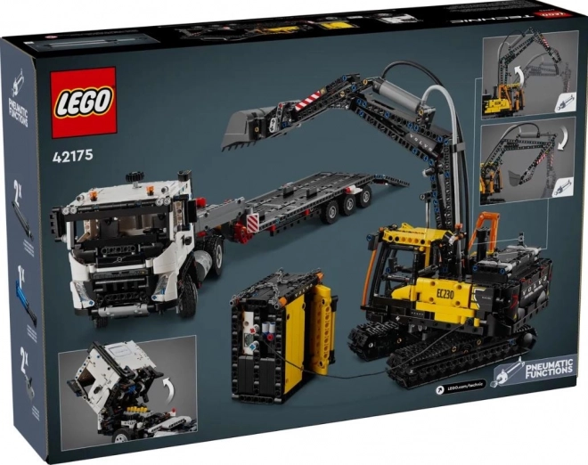 Camion Volvo cu excavator electric EC230 LEGO Technic