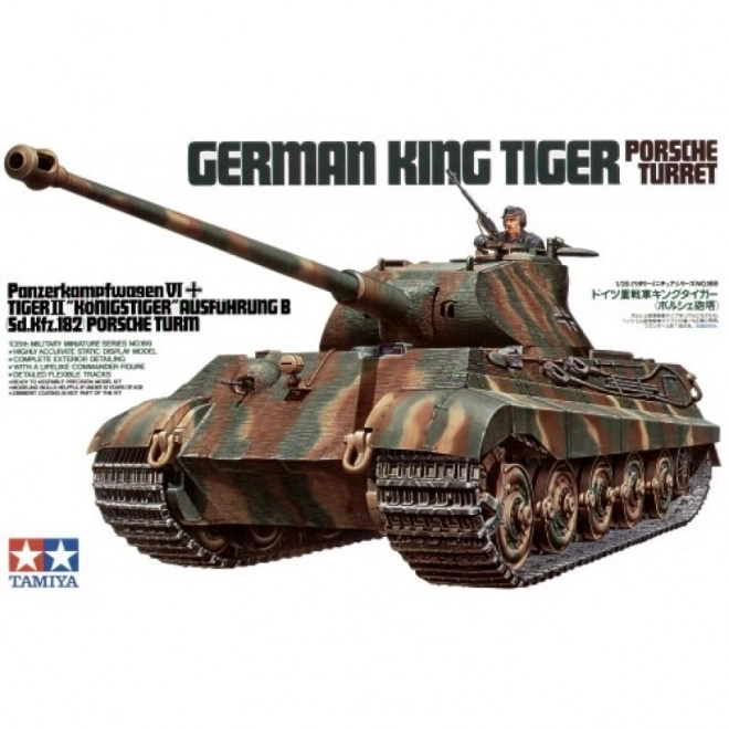 Tanc King Tiger cu turelă Porsche
