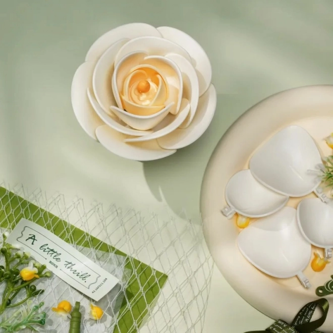 Puzzle 3D Camelia Albă