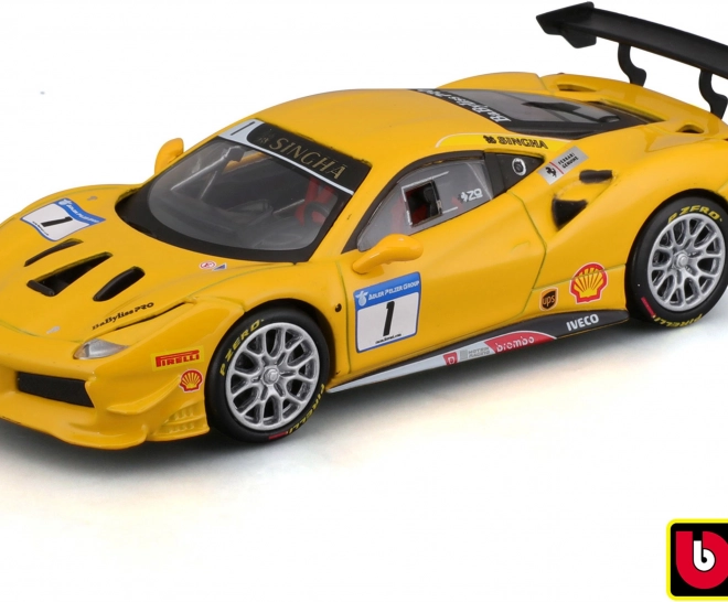 Model mașină Bburago Ferrari Racing 488 Challenge