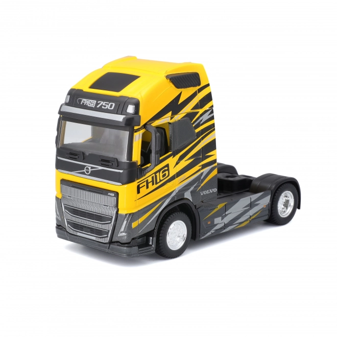 Camion Volvo FH16 Globetrotter 750 XXL Bburago la scară 1:43 galben