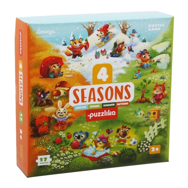 puzzle educative patru anotimpuri