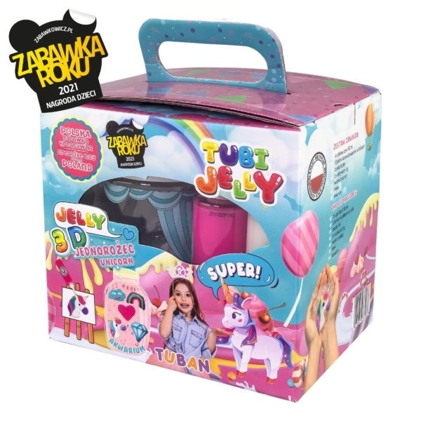 Set Tubi Jelly 6 culori acvariu mic Unicorn