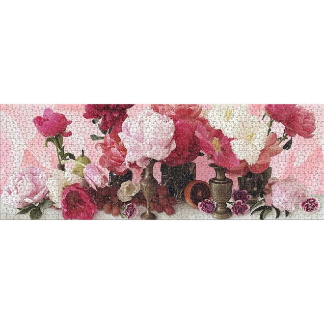 Motiv floral seducător în format panoramic