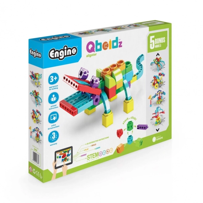 Set construcție Engino Aligatorul Qboidz