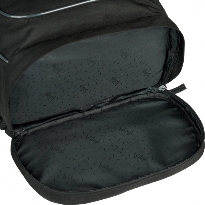 Rucsac școlar Baagl Cubic negru