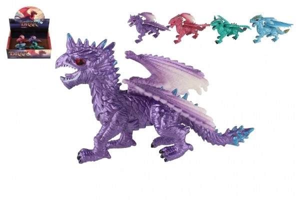 Figurina dragon de plastic 10 cm - set diverse modele