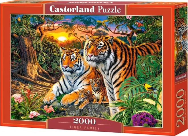 Puzzle cu 2000 de piese Tiger Family