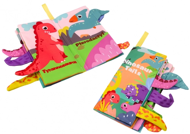 Carte moale animalele și dinozaurii colorată și șifonată
