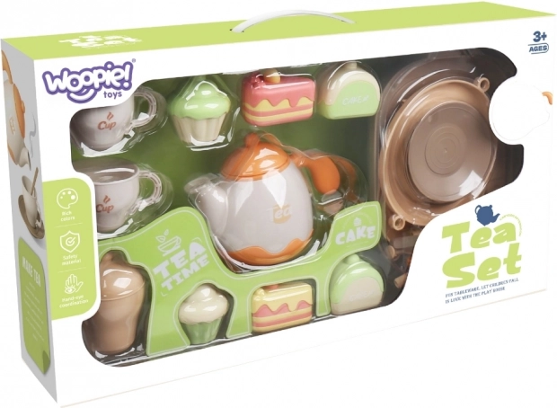 Set de ceai și desert din lemn Woopie 25 piese