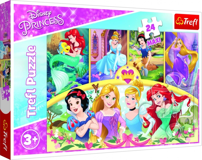 Puzzle maxi TREFL cu prințesele Disney 24 piese