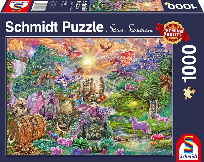 puzzle Schmidt tărâmul dragonului vrăjit 1000 piese